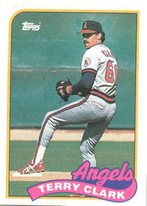 1989 Topps #129 Terry Clark NM-MT RC Rookie California Angels 