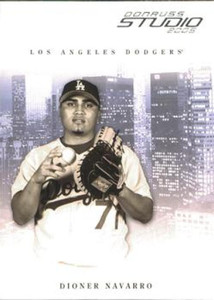 2005 Donruss Studio #150 Dioner Navarro NM-MT  Los Angeles Dodgers 