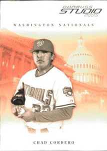 2005 Donruss Studio #293 Chad Cordero NM-MT  Washington Nationals 