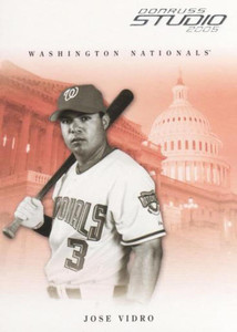 2005 Donruss Studio #296 Jose Vidro NM-MT  Washington Nationals 