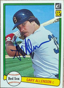 Gary Allenson Autographed 1982 Donruss #386