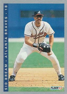 1993 Fleer #2 Sid Bream VG Atlanta Braves 