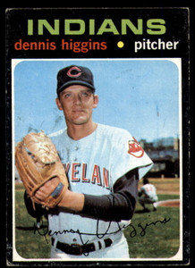 1971 Topps #479 Dennis Higgins VG Cleveland Indians 