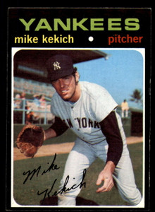 1971 Topps #703 Mike Kekich VG New York Yankees 
