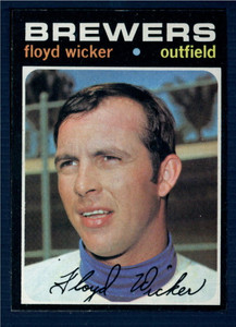 1971 Topps #97 Floyd Wicker VG Milwaukee Brewers 