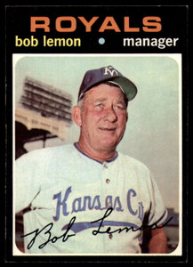 1971 Topps #91 Bob Lemon MG VG Kansas City Royals 
