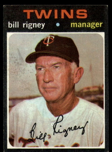 1971 Topps #532 Bill Rigney MG VG Minnesota Twins 