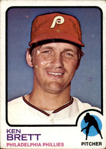 1973 Topps #444 Ken Brett VG Philadelphia Phillies 
