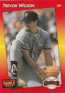 1992 Triple Play #146 Trevor Wilson VG San Francisco Giants 