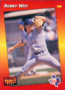 1992 Triple Play #154 Bobby Witt VG Texas Rangers 