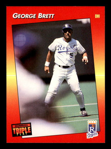 1992 Triple Play #115 George Brett VG Kansas City Royals 