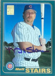 Matt Stairs Autographed 2001 Topps #483 