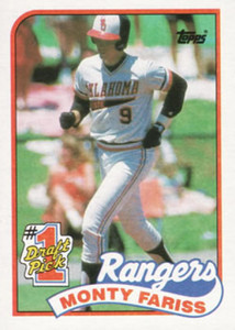 1989 Topps #177 Monty Fariss FDP NM-MT RC Rookie Texas Rangers 