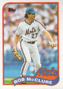 1989 Topps #182 Bob McClure NM-MT New York Mets 