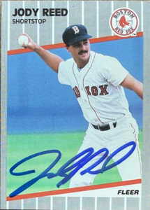 Jody Reed Autographed 1989 Fleer #96
