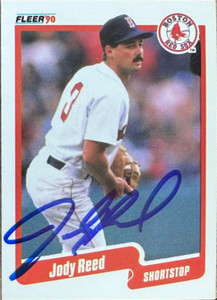 Jody Reed Autographed 1990 Fleer #284