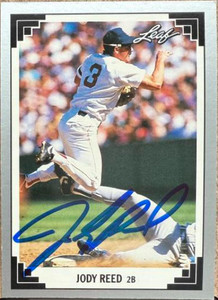 Jody Reed Autographed 1991 Leaf #69
