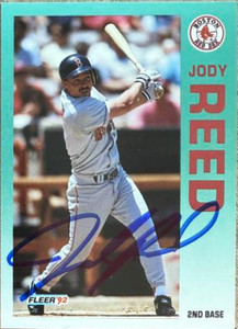 Jody Reed Autographed 1992 Fleer #47
