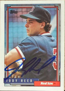 Jody Reed Autographed 1992 Topps #598