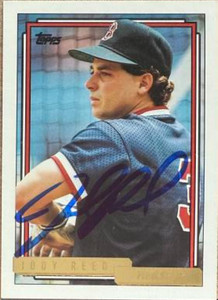 Jody Reed Autographed 1992 Topps Gold #598