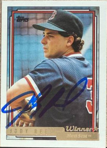 Jody Reed Autographed 1992 Topps Gold Winner #598