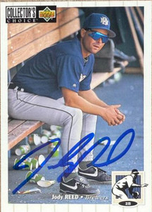 Jody Reed Autographed 1994 Collector's Choice #564