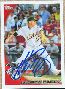  Andrew Bailey Autographed 2010 Topps Update #US-25