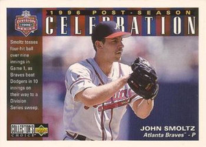 1997 Collector's Choice #221 John Smoltz POST NM-MT Atlanta Braves 