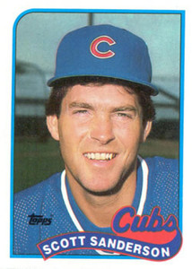 1989 Topps #212 Scott Sanderson NM-MT Chicago Cubs 