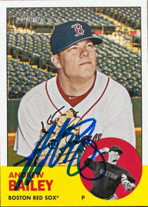 Andrew Bailey Autographed 2012 Topps Heritage #368