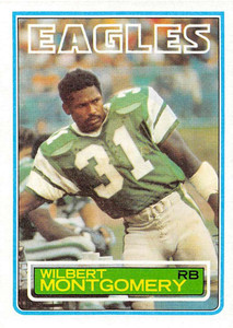 1983 Topps #144 Wilbert Montgomery DP VG Philadelphia Eagles 