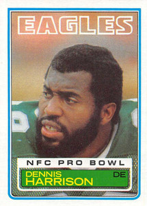 1983 Topps #141 Dennis Harrison DP VG Philadelphia Eagles 