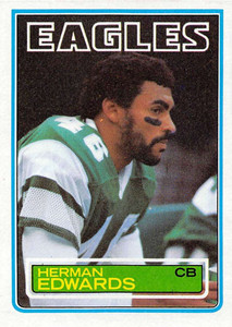 1983 Topps #138 Herman Edwards VG Philadelphia Eagles 