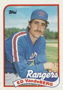 1989 Topps #242 Ed VandeBerg NM-MT Texas Rangers 