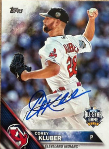 Corey Kluber Autographed 2016 Topps Update #US56 ASG