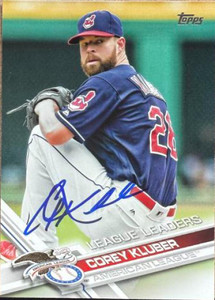 Corey Kluber Autographed 2016 Topps #257 LL 