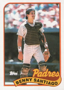 1990 Donruss #465 Benito Santiago NM-MT San Diego Padres - Under the Radar  Sports