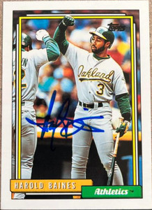 Harold Baines Autographed 1992 Topps #635