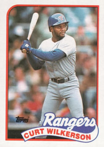 1989 Topps #331 Curtis Wilkerson NM-MT Texas Rangers 