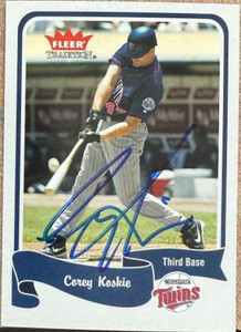 Corey Koskie Autographed 2004 Fleer Tradition #268  