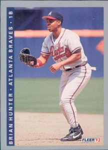 1993 Fleer #5 Brian Hunter VG Atlanta Braves 