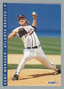 1993 Fleer #8 Kent Mercker VG Atlanta Braves 