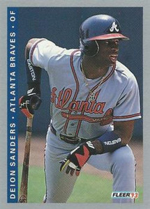 1993 Fleer #13 Deion Sanders VG Atlanta Braves 