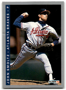 1993 Fleer #14 John Smoltz VG Atlanta Braves 