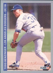 1993 Fleer #58 Todd Benzinger VG Los Angeles Dodgers 