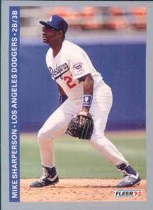 1993 Fleer #68 Mike Sharperson VG Los Angeles Dodgers 