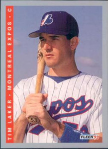 1993 Fleer #77 Tim Laker VG RC Rookie Montreal Expos 