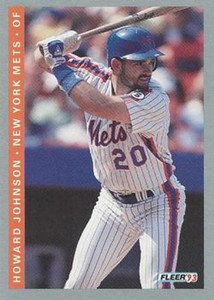1993 Fleer #89 Howard Johnson VG New York Mets 