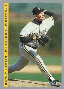 1993 Fleer #121 Randy Tomlin VG Pittsburgh Pirates 
