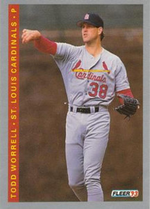1993 Fleer #135 Todd Worrell VG St. Louis Cardinals 